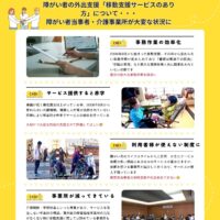 【南大阪の移動支援の向上を目的に活動】市議会議員にお願いのため案内の配布と次回開催の告知